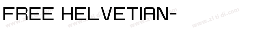 FREE HELVETIAN字体转换